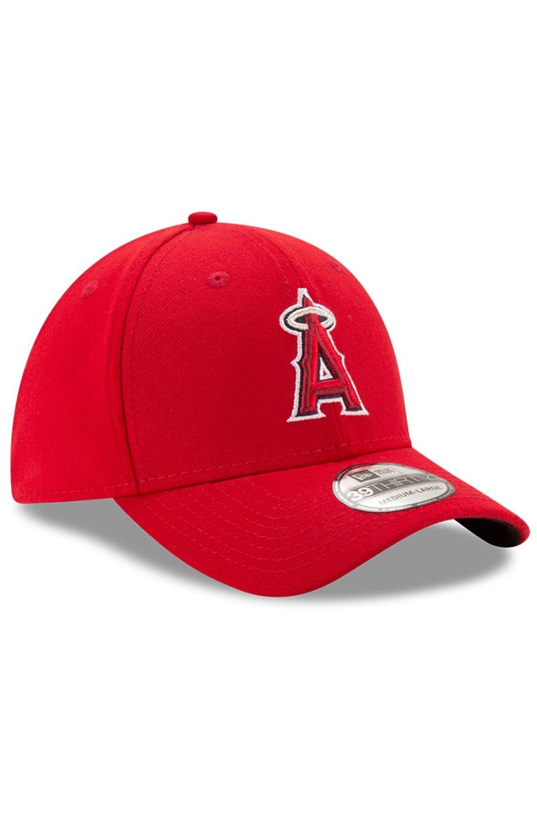 New Era Men's New Era Red Los Angeles Angels Game Team Classic 39THIRTY Flex Hat, Alternate, color, Red