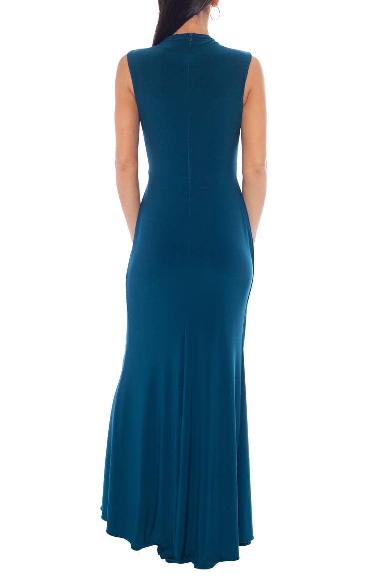 Drape Maxi Dress, Alternate, color, TEAL