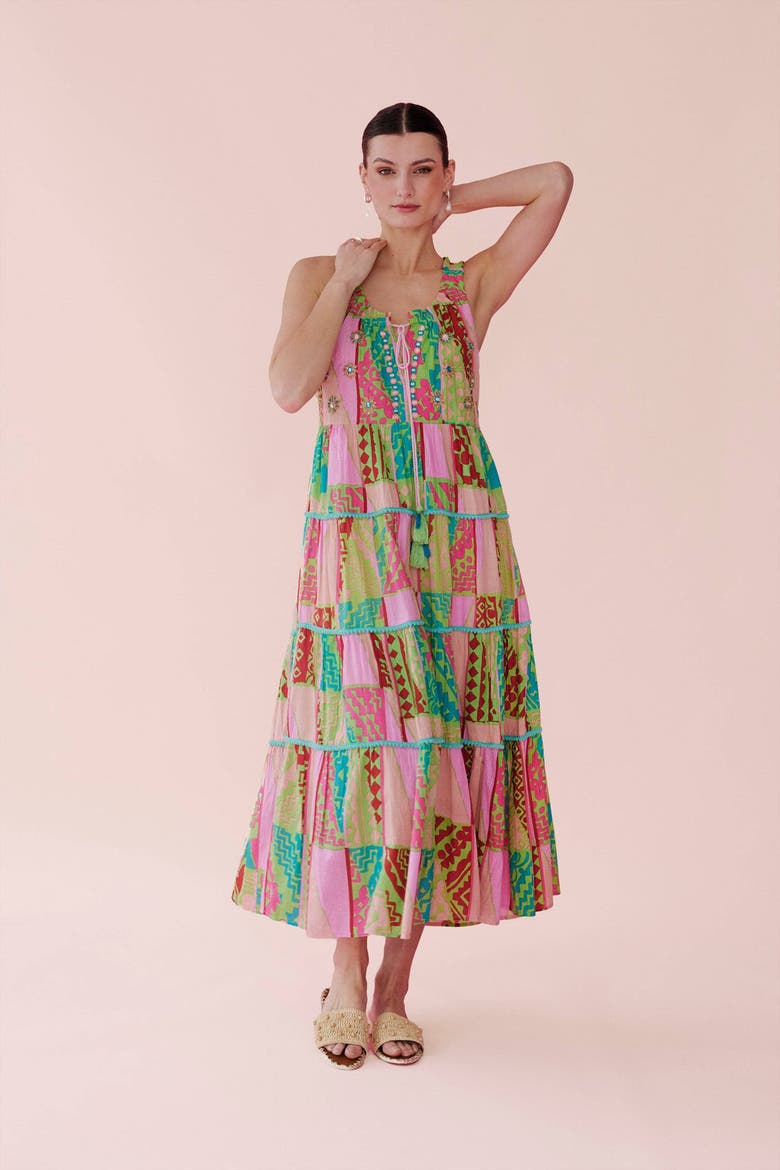 Pegasus Flower Dress, Main, color, Pink