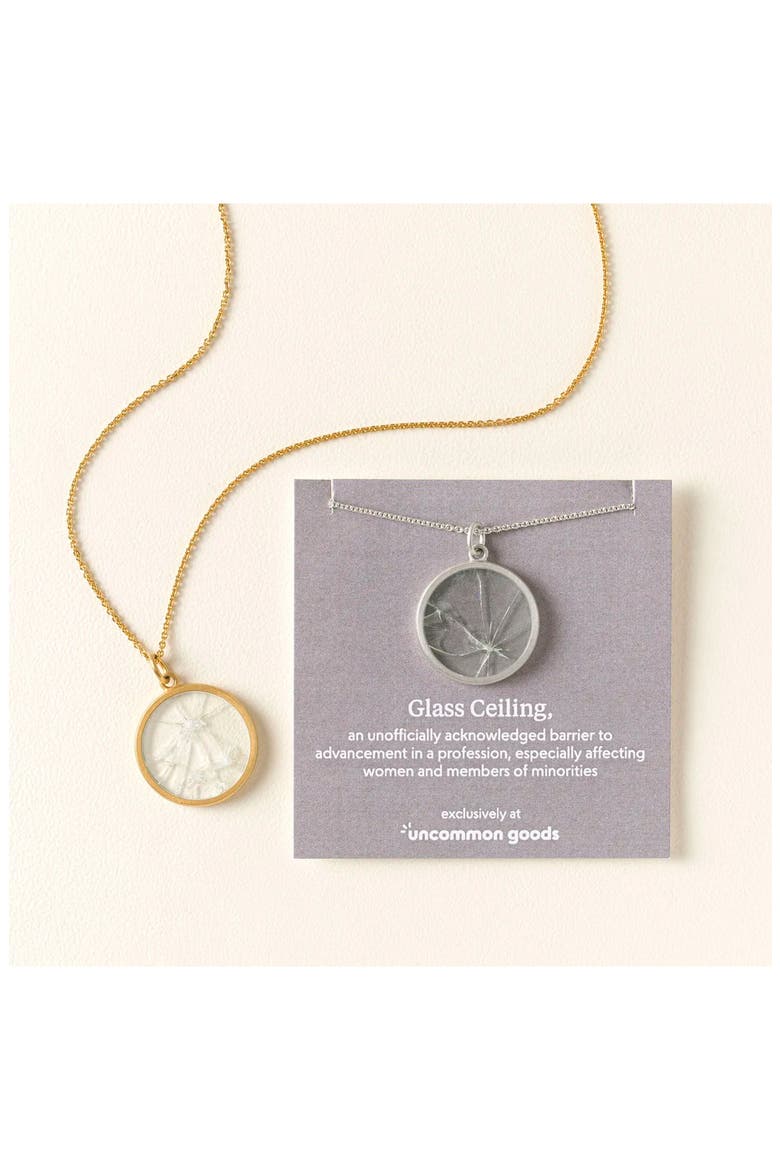 Shattered Glass Ceiling Necklace, Alternate, color, -Silver-