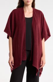 Vince Camuto Feather Soft Textured Woven Ruana