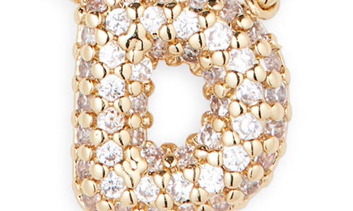 Bp. Pavé Crystal Initial Necklace In Gold