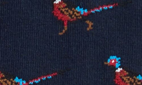 Barbour Mavin Dog Cotton Blend Crew Socks In Blue