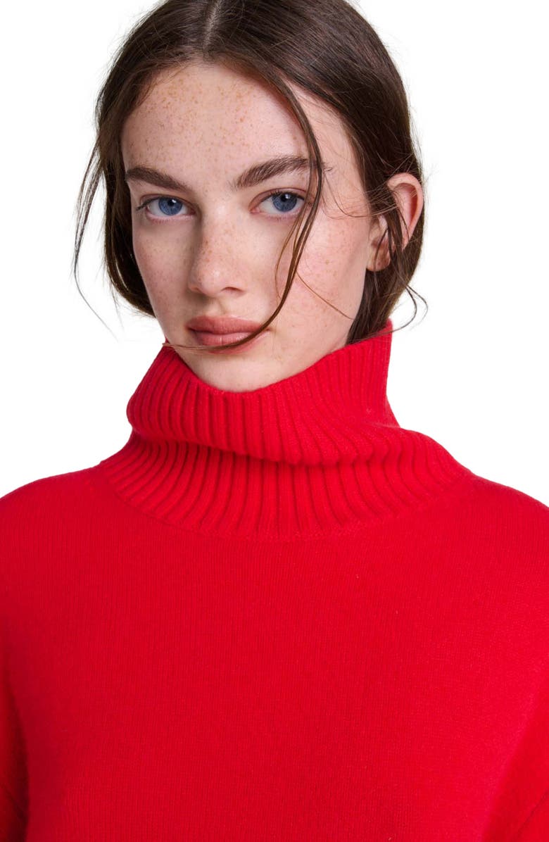 maje High-neck cashmere sweater, Alternate, color, 
