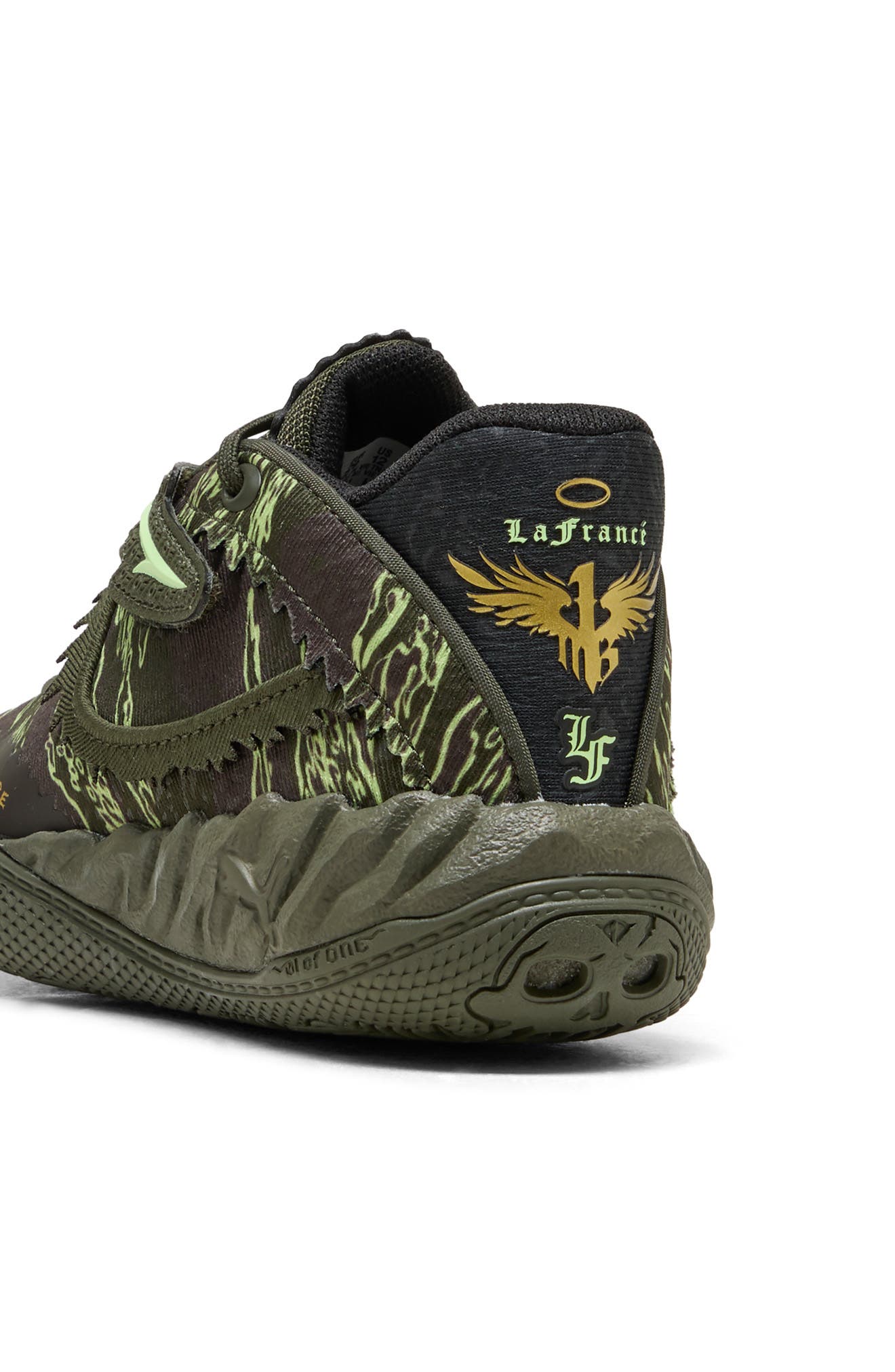 Kids' MB.05 Camo Sneaker, Alternate, color, DARK OLIVE/ FIZZY LIGHT/ BLACK