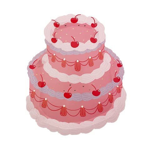 Valentine's Day Dinner Cake Plates