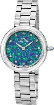 PORSAMO BLEU Opal Swiss Quartz Bracelet Watch, 32mm