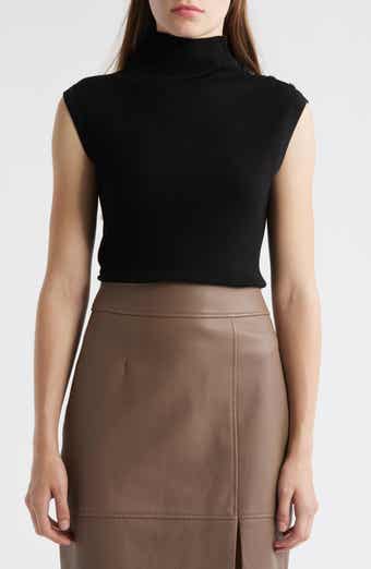 BOSS Fermesi Sleeveless Mock Neck Sweater