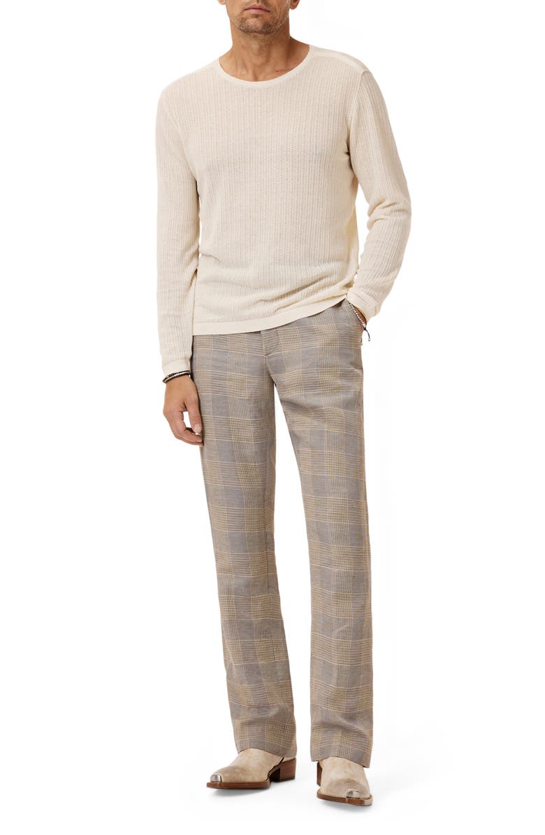 John Varvatos Esperia Textured Sweater, Alternate, color, Egg Shell