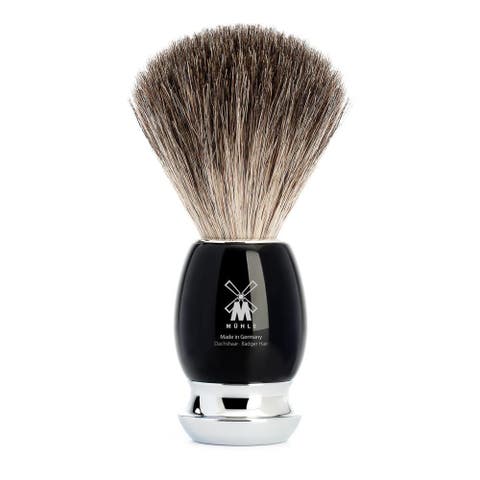 Vivo Black Resin Pure Badger Shaving Brush