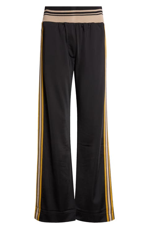 Huchisa Side Stripe Straight Leg Jersey Pants
