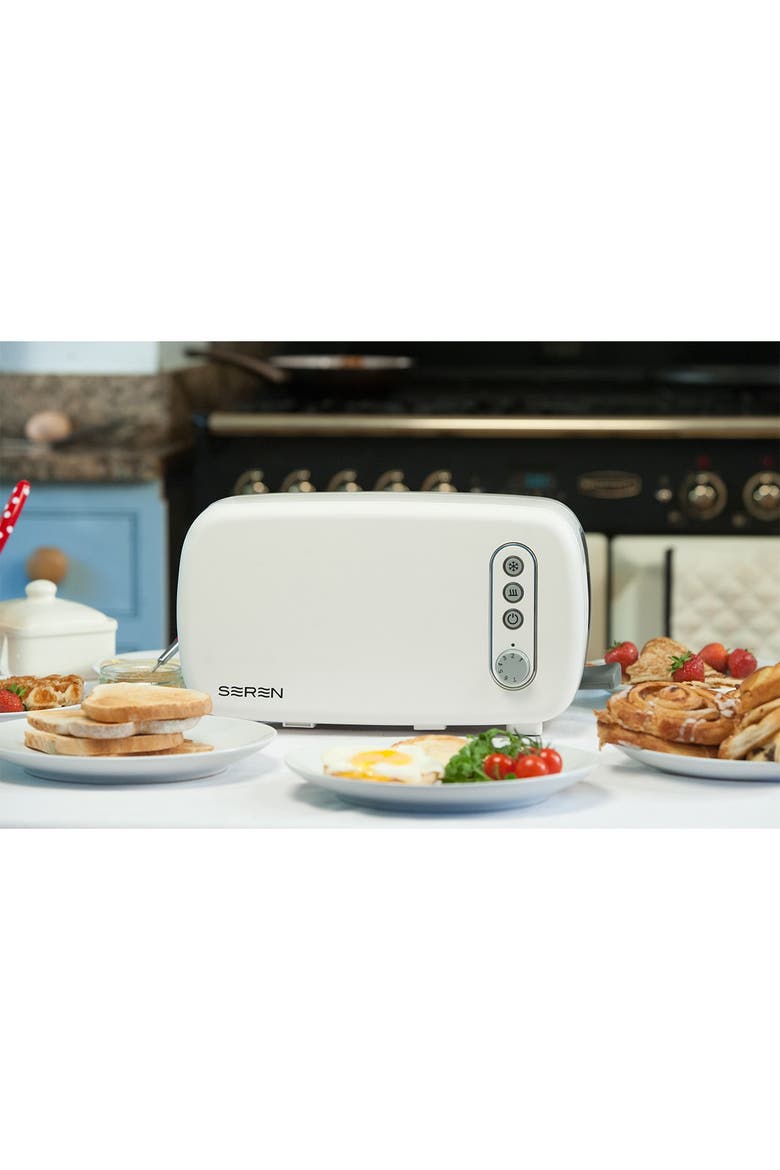 Seren Toaster White/Cream Panel US Plug-Main Unit, Alternate, color, CREAM