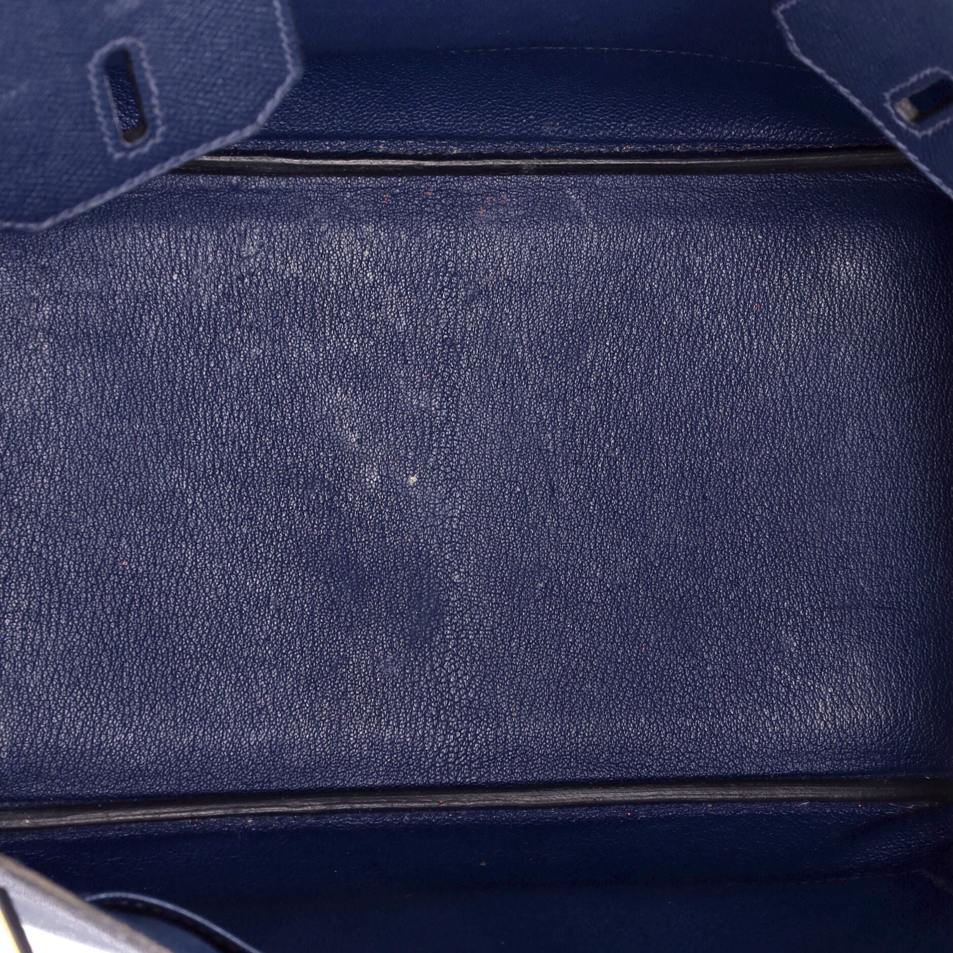 Pre-Owned Hermes Birkin Handbag Blue Epsom with Gold Hardware 30, Alternate, color, Bleu Saphir