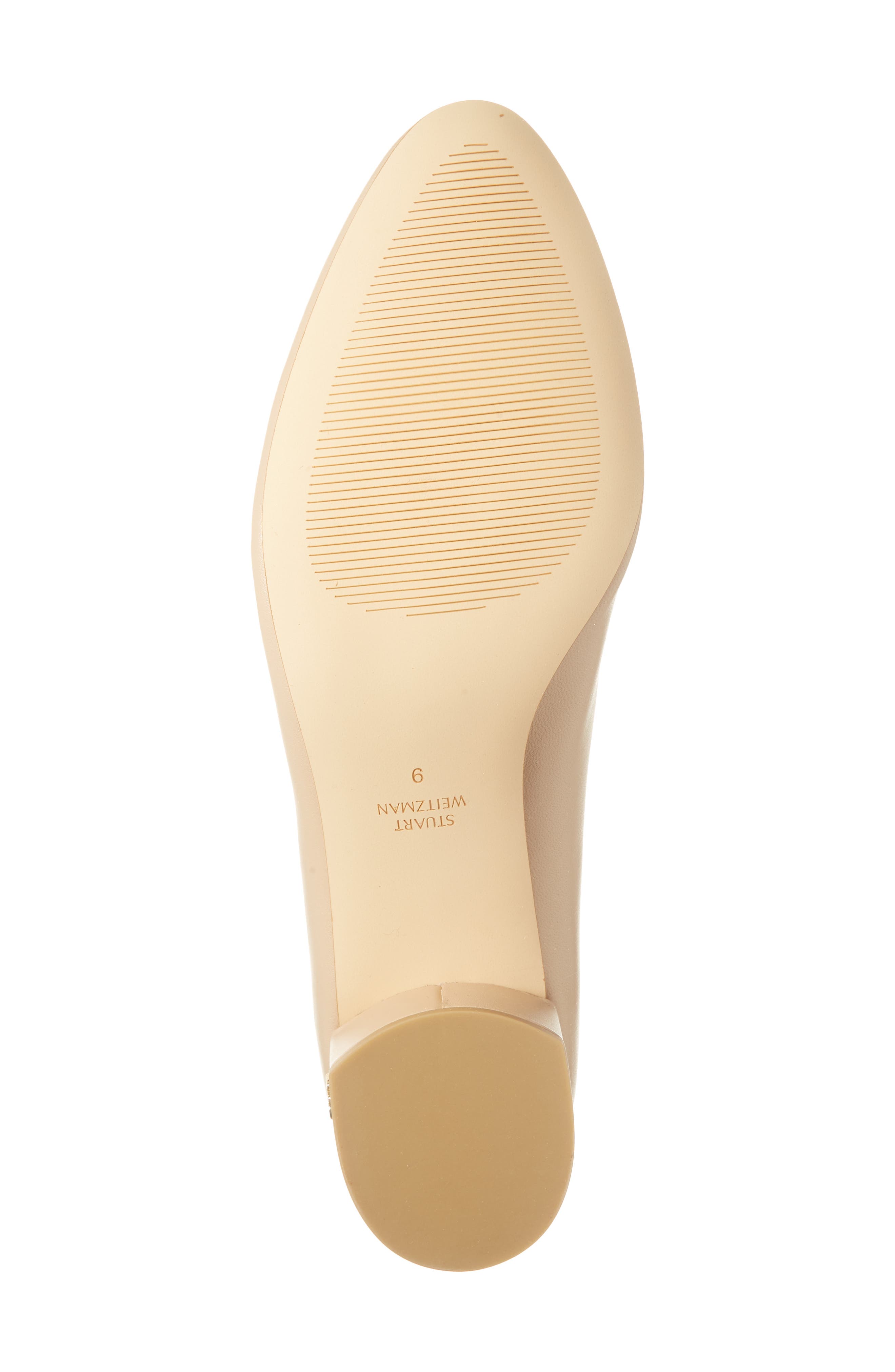 Stuart Weitzman Bridget Block Pump, Alternate, color, Golden Beige