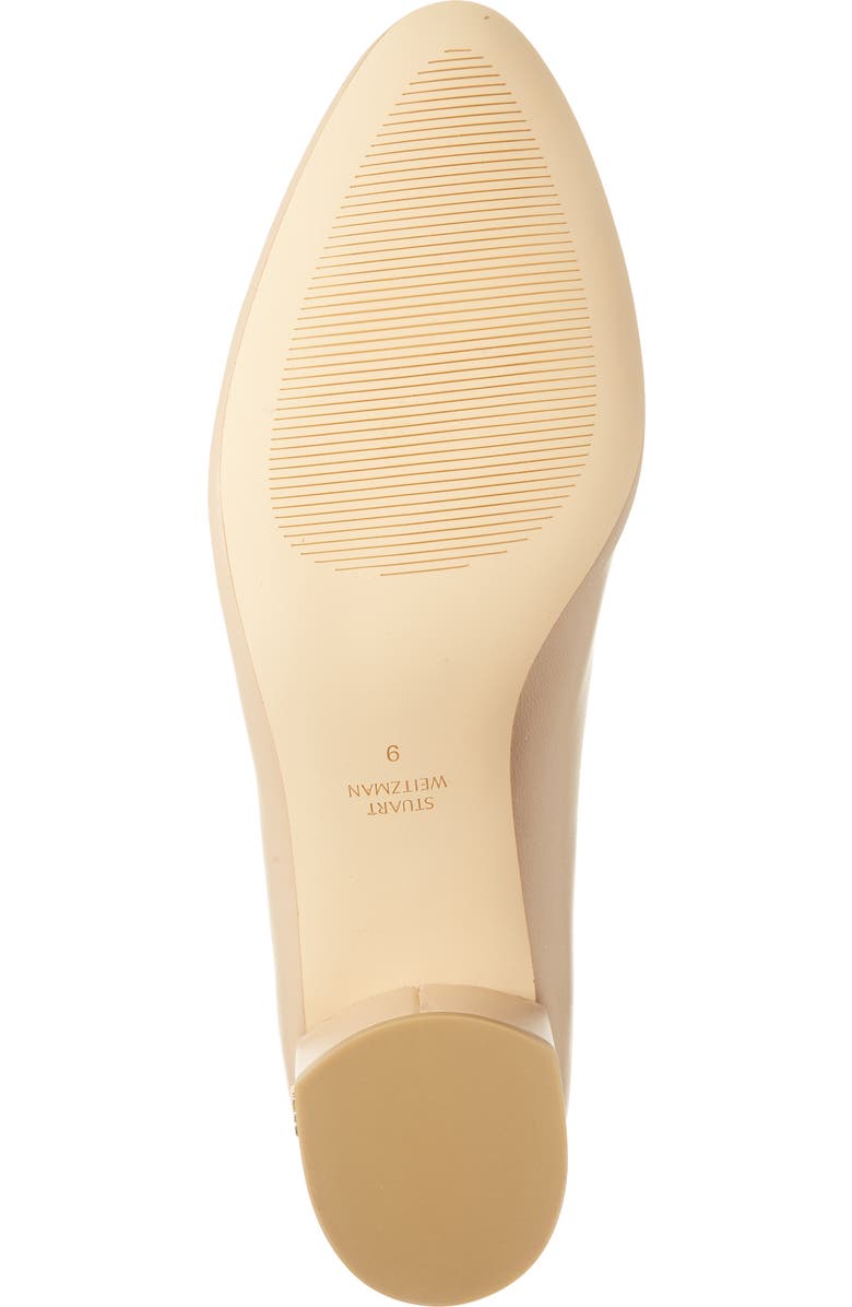Stuart Weitzman Bridget Block Pump, Alternate, color, Golden Beige