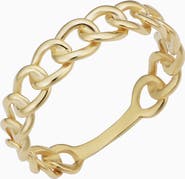 Oradina 14K Yellow Gold 1956 Curb Link Ring