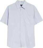 Noah Oversize Short Sleeve Cotton Poplin Button-Up Shirt