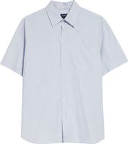 Noah Oversize Short Sleeve Cotton Poplin Button-Up Shirt
