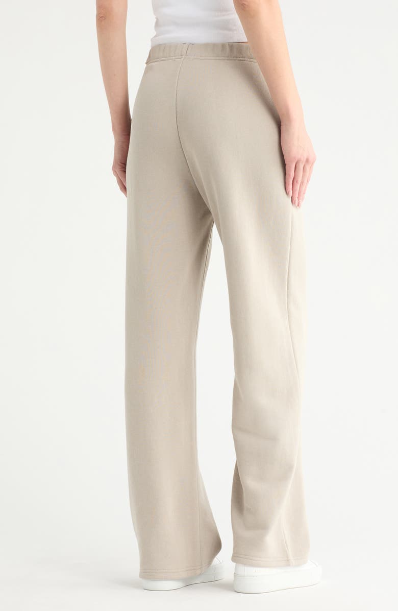 rag & bone Terry Wide Leg Sweatpants, Alternate, color, Fossil