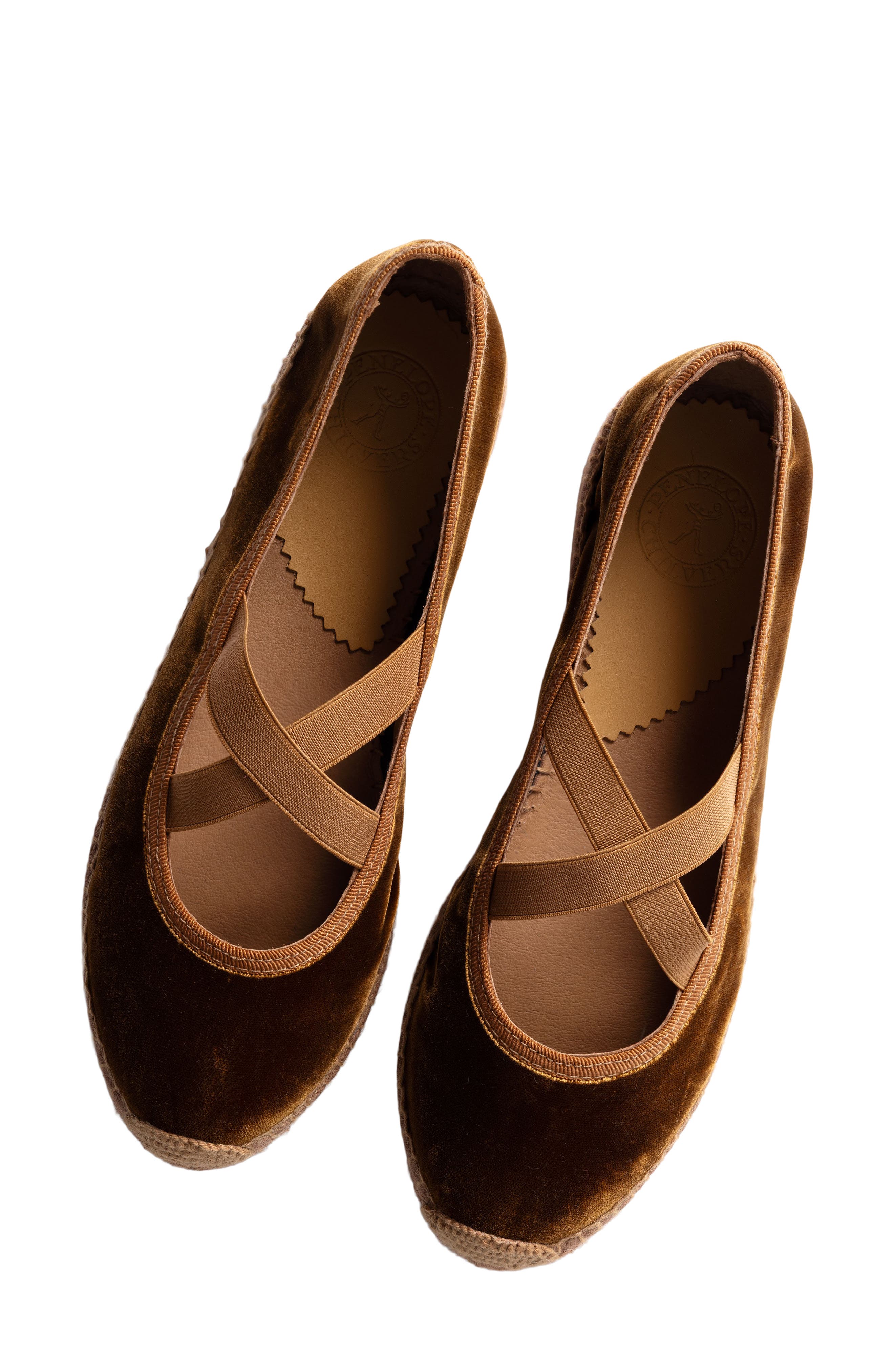 Chico Velvet Espadrille Flat, Alternate, color, TAN