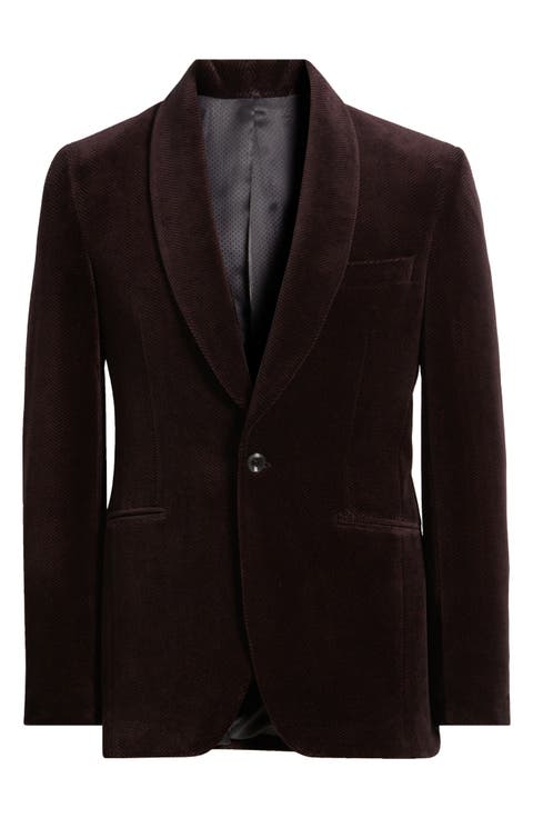 Harley Shawl Collar Cotton Herringbone Dinner Jacket