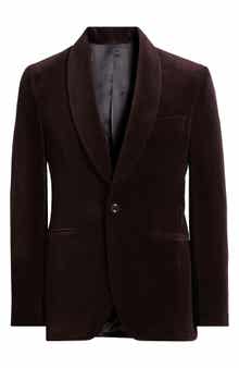 Jack Victor Harley Shawl Collar Cotton Herringbone Dinner Jacket