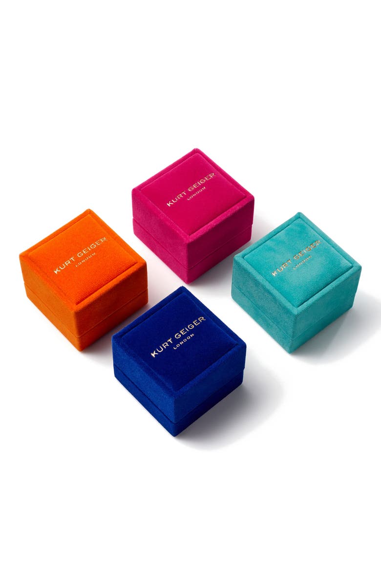 Kurt Geiger London Domed Pavé Cocktail Ring, Alternate, color, Gold Multi