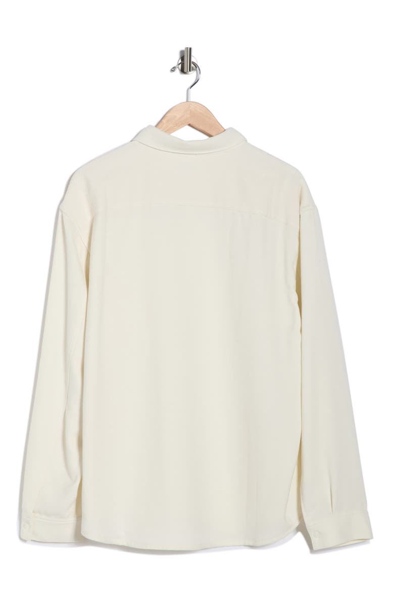 Textured Long Sleeve Shirt, Alternate, color, WHITE SAND