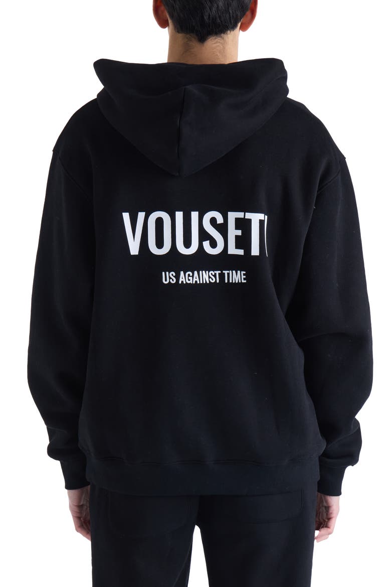 Us Against Time Pullover Hoodie, Alternate, color, BLACK