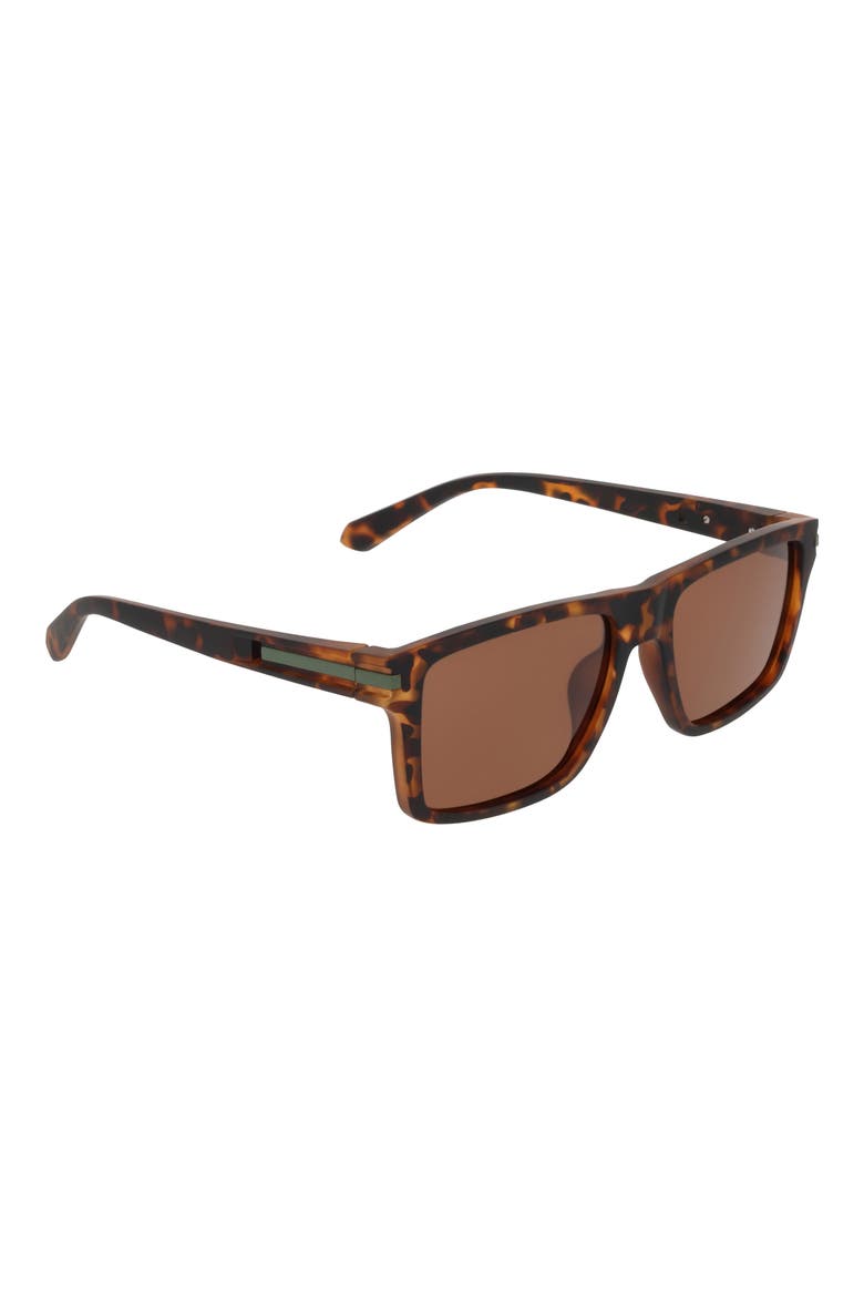 54mm Rectangular Sunglasses, Alternate, color, TORTOISE