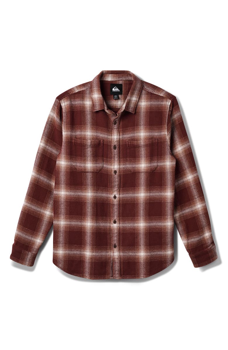 Quiksilver DNA Flannel Organic Cotton Button-Up Shirt, Main, color,