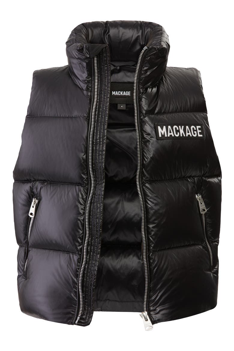Charlee-T Down Puffer Vest, Alternate, color, BLACK