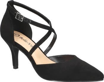 Bella Vita Quilla Pump in Black Suede Leather sold at Nordstrom (size 9)