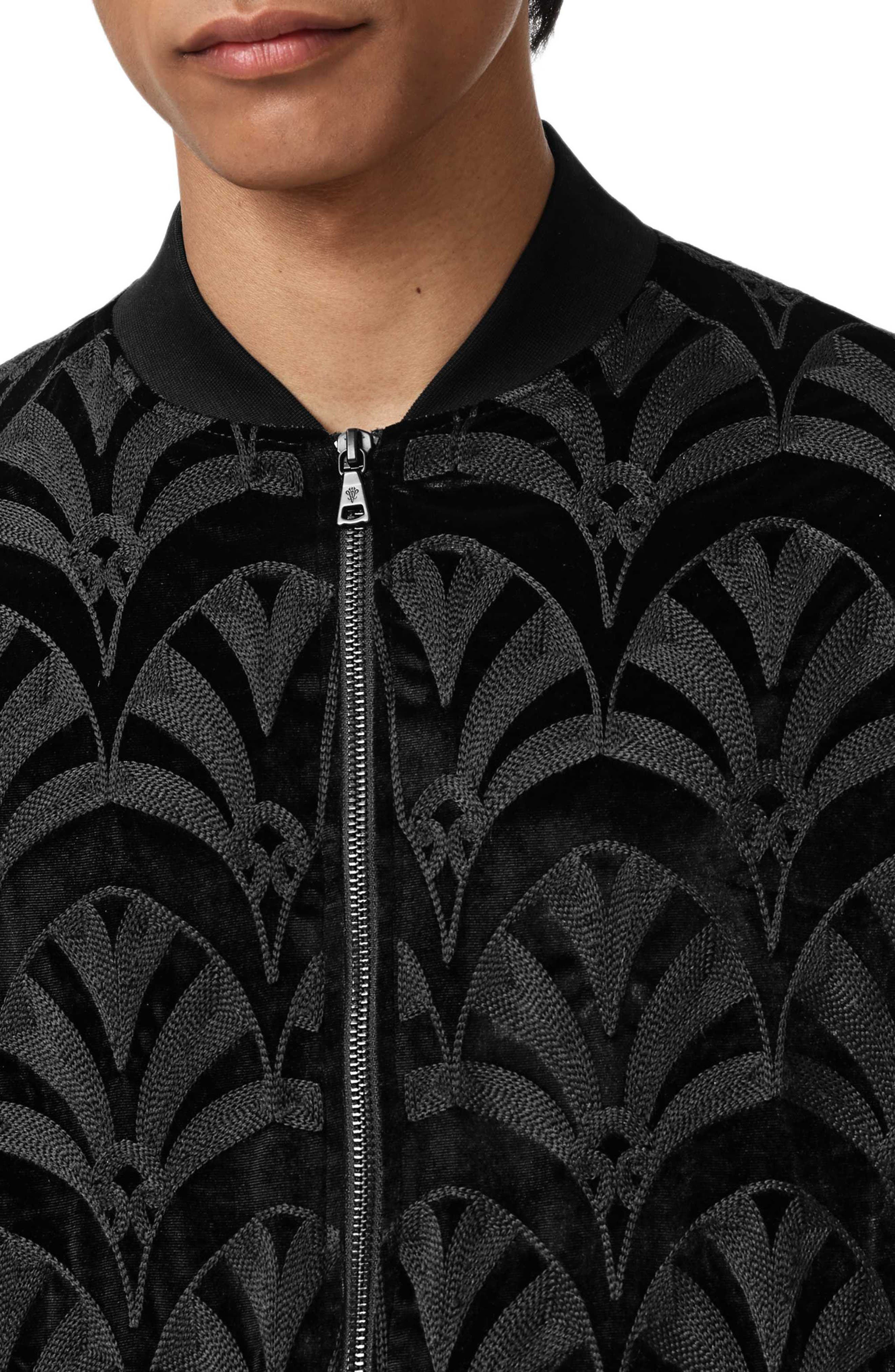 John Varvatos Norfolk Embroidered Bomber Jacket (Men) | Nordstrom