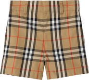 Burberry Check Cotton Shorts