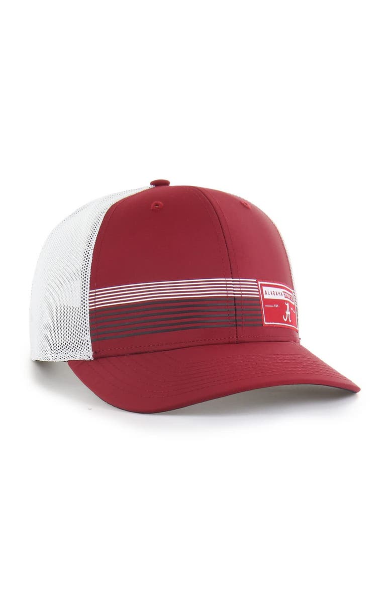 '47 Men's '47  Crimson Alabama Crimson Tide Rangefinder brrr Trucker Adjustable Hat, Alternate, color, Crimson