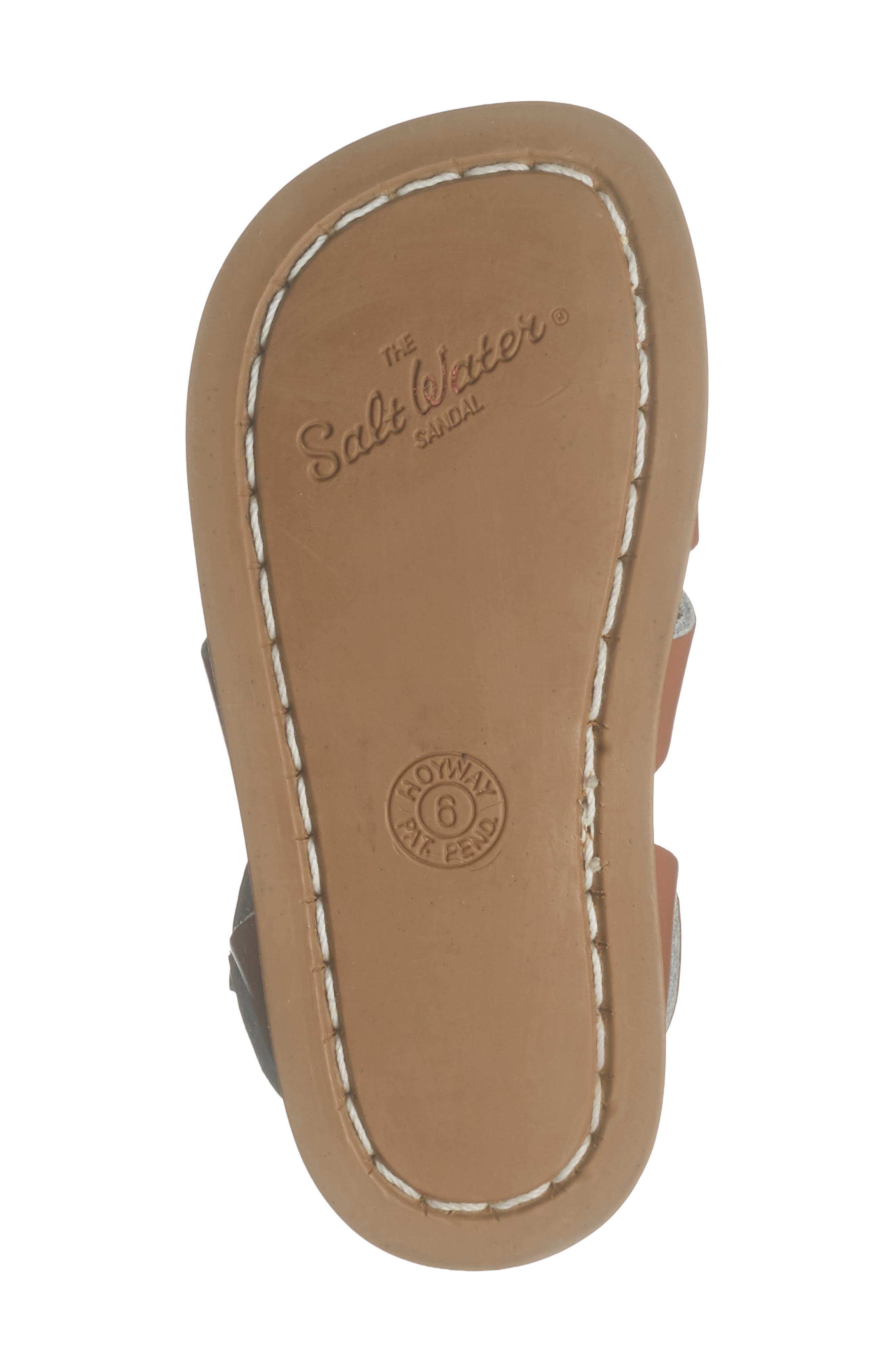 Salt Water Sandals by Hoy Kids' Salt Water Ankle Strap Sandal, Alternate, color, Tan