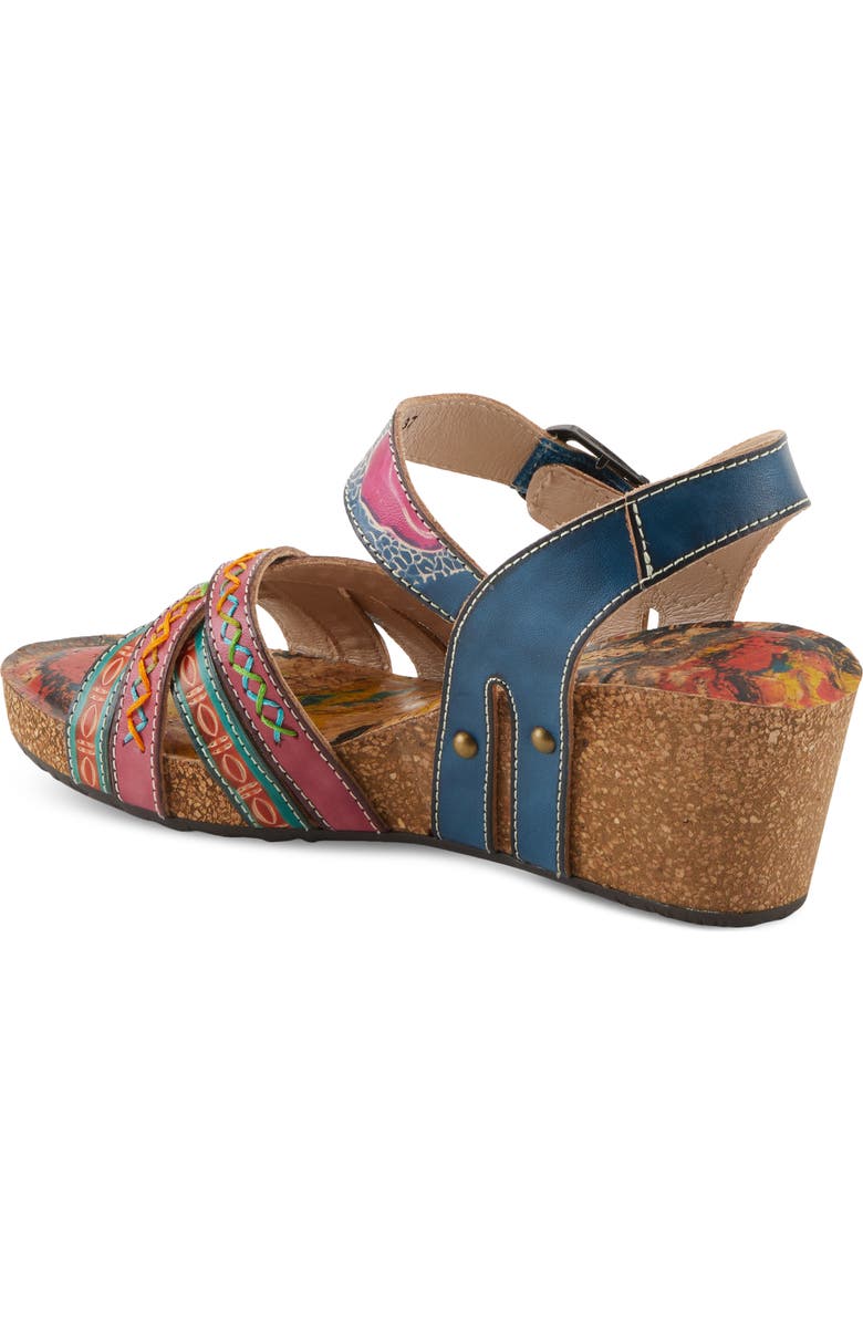 L'Artiste by Spring Step Bosquet Ankle Strap Platform Wedge Sandal, Alternate, color,