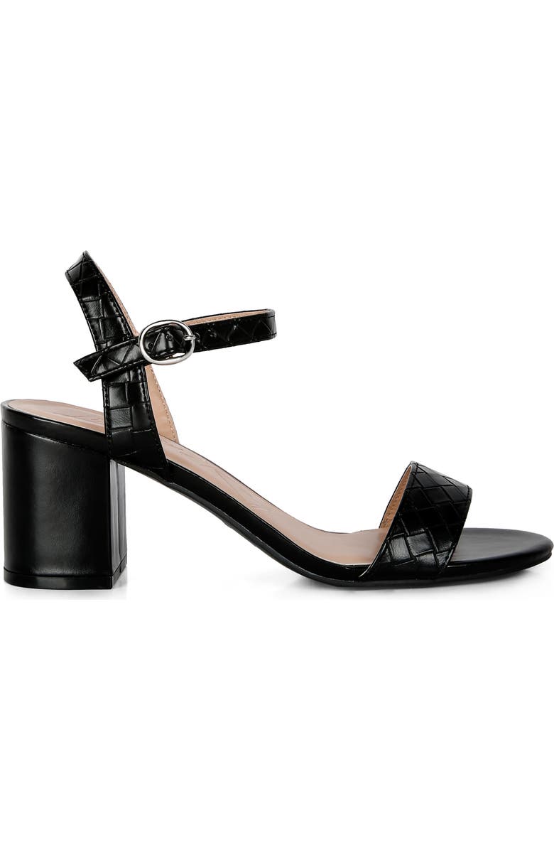 LONDON RAG Poiret Block Heel Sandal, Alternate, color, Black