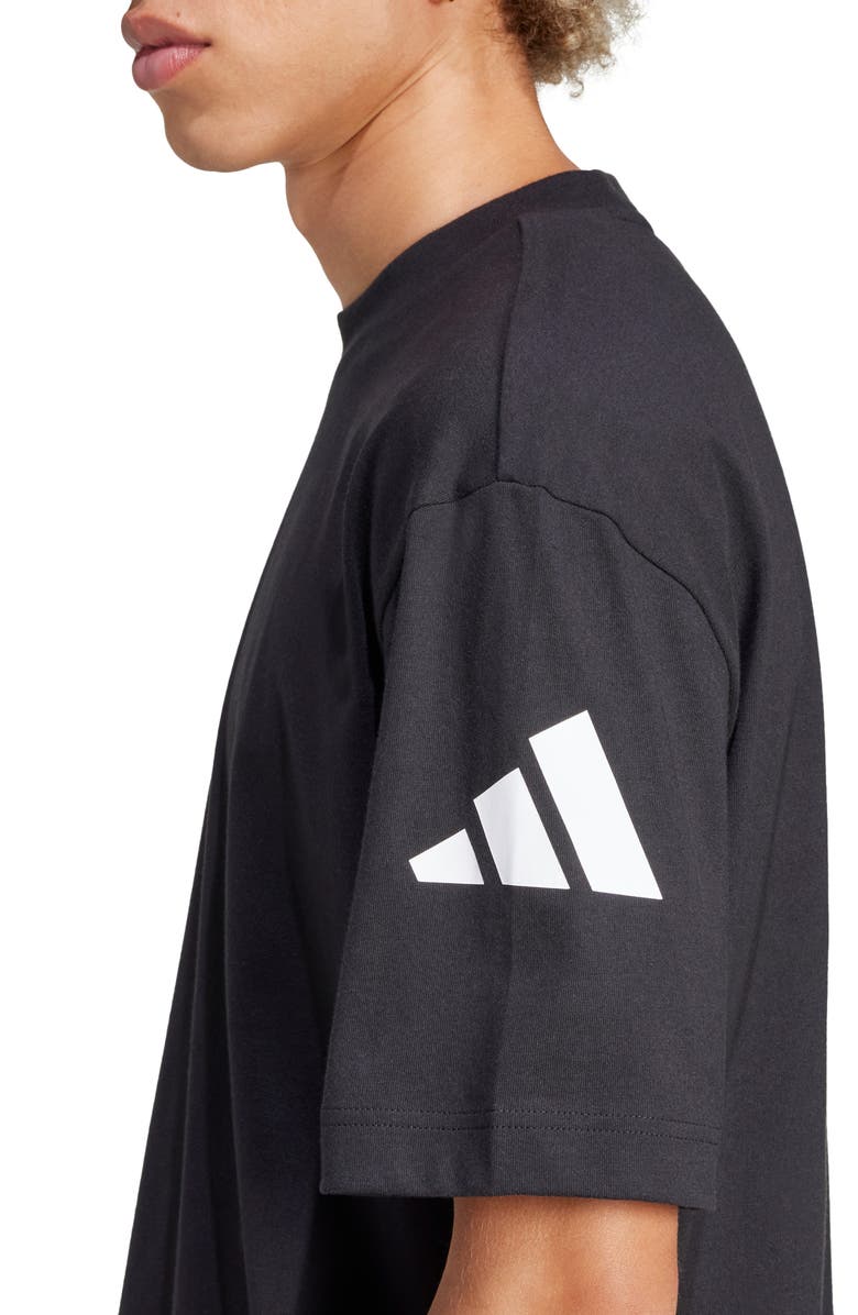 Essentials Loose 3-Bar Cotton T-Shirt