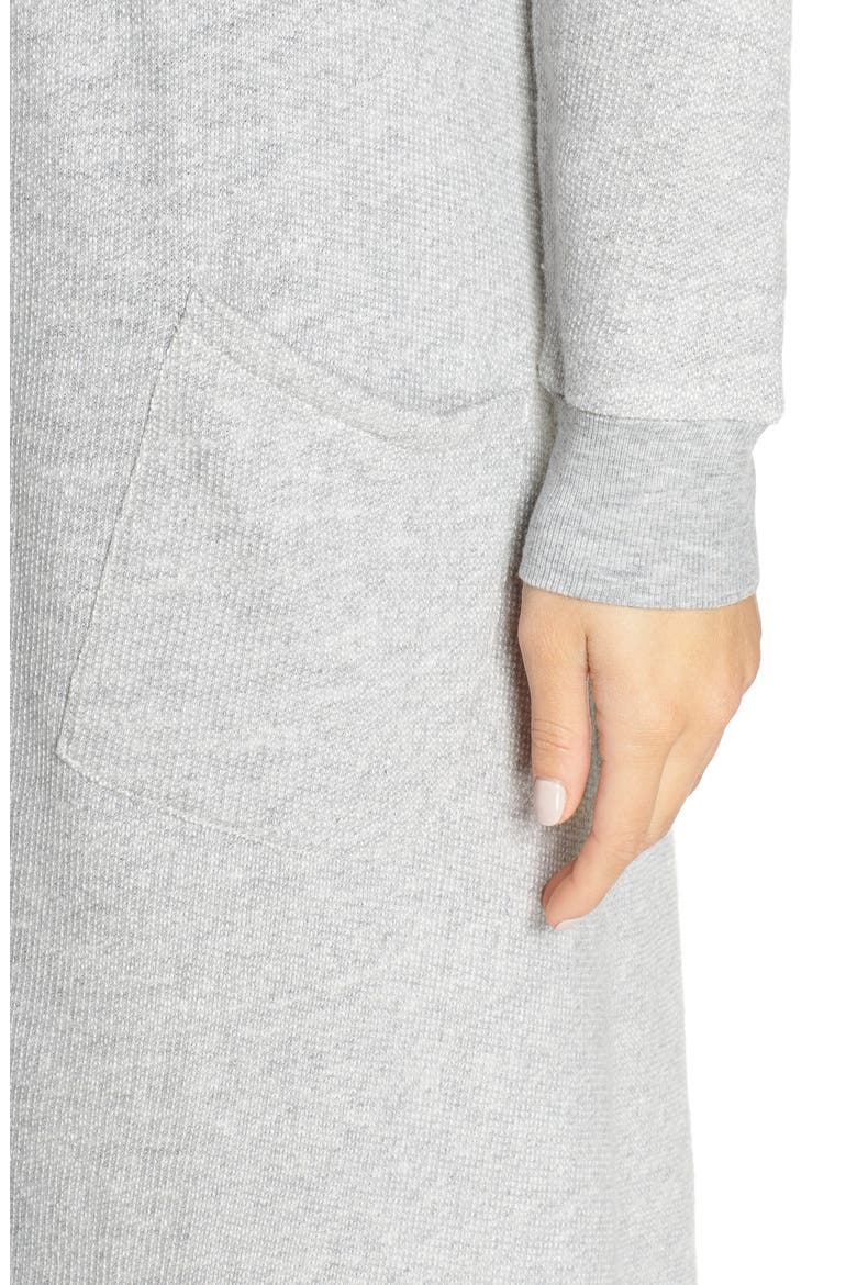 Intimates Leisure Lover Cardigan, Alternate, color, HEATHER GREY