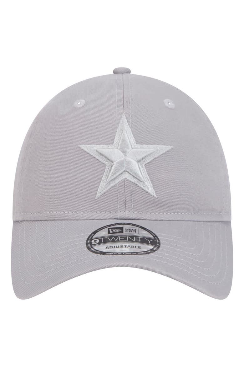 Men's New Era Gray Dallas Cowboys Tonal Color Pack 9TWENTY Adjustable Hat, Alternate, color, Gray
