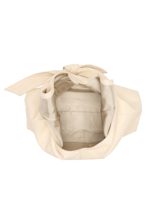 Vince Camuto Elice Leather Hobo Bag In Natural