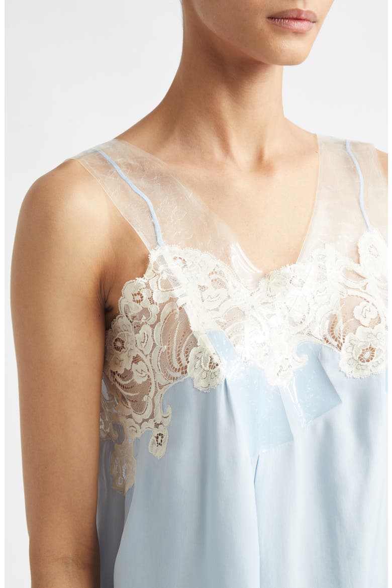 Taped Mini Slipdress, Alternate, color, LIGHT BLUE