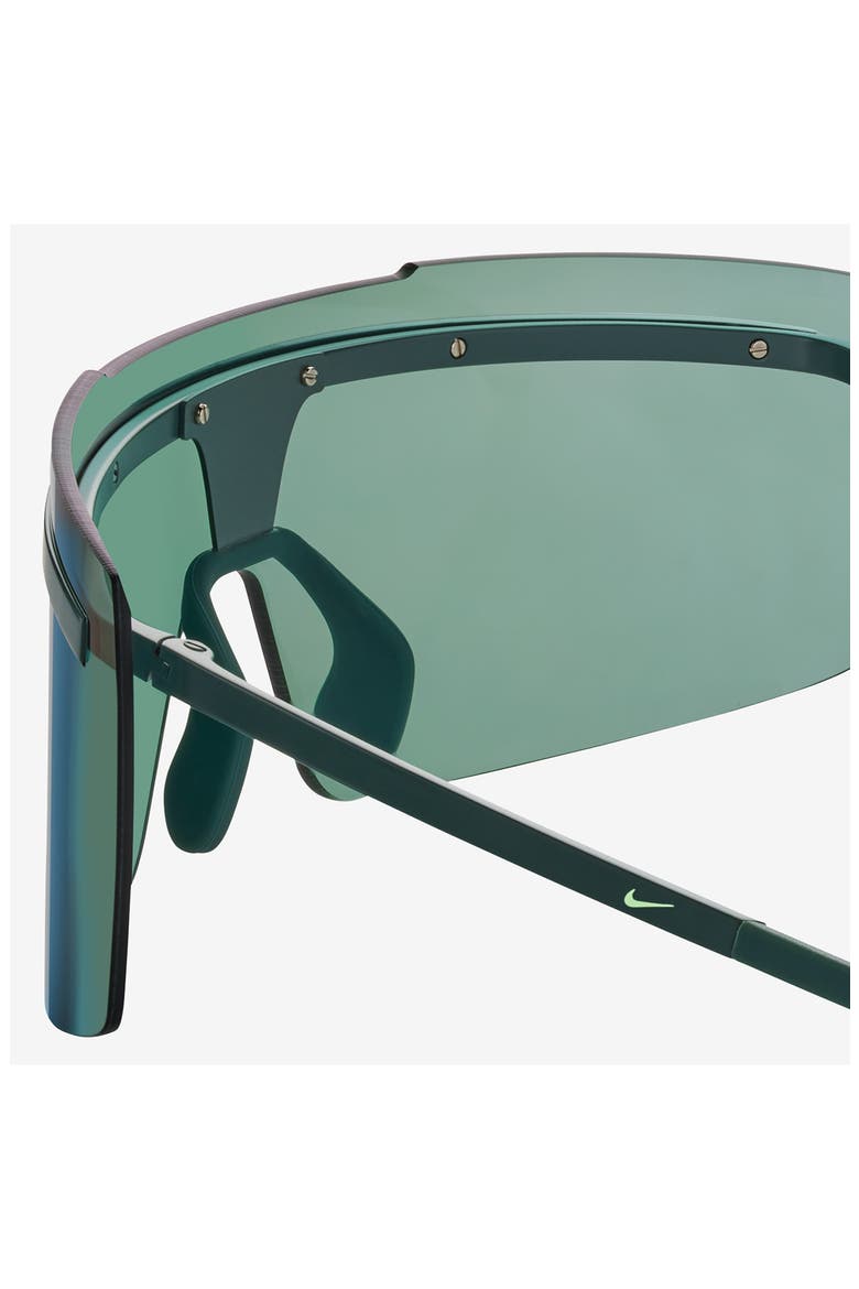 Echo Shield 67mm Sunglasses, Alternate, color, MATTE VINTAGE GREEN / BLUE MIR