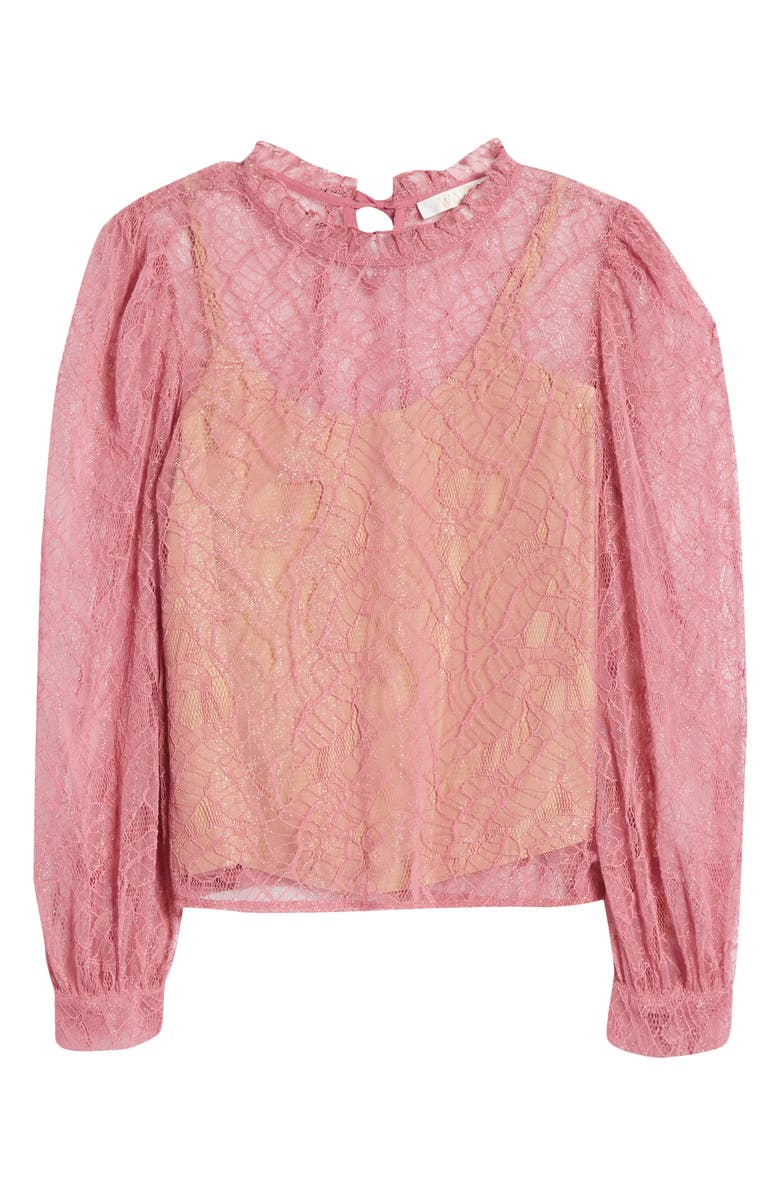 WAYF Wesley Lace Blouse, Alternate, color, 