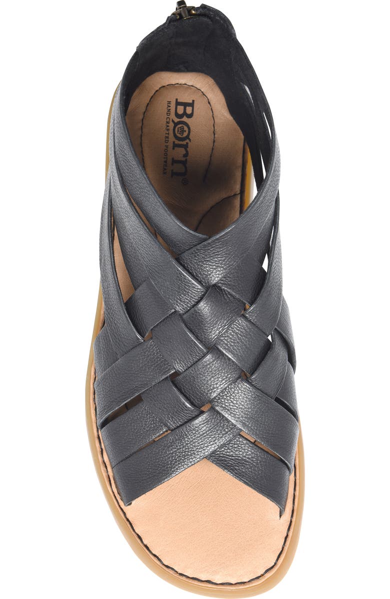 Børn Iwa Woven Leather Sandal, Alternate, color,