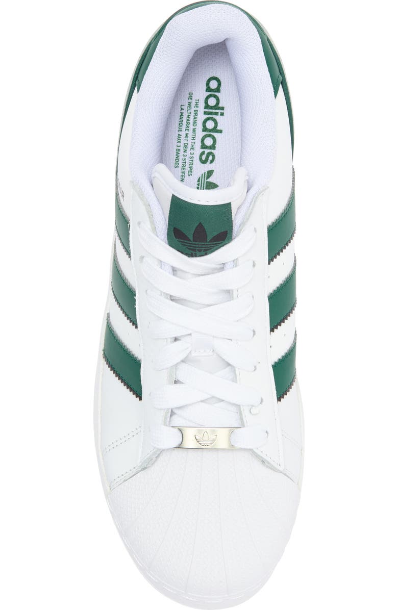 adidas Superstar XLG Sneaker, Alternate, color, White/ Green/ Black
