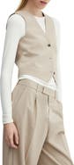 MANGO Button-Up Vest