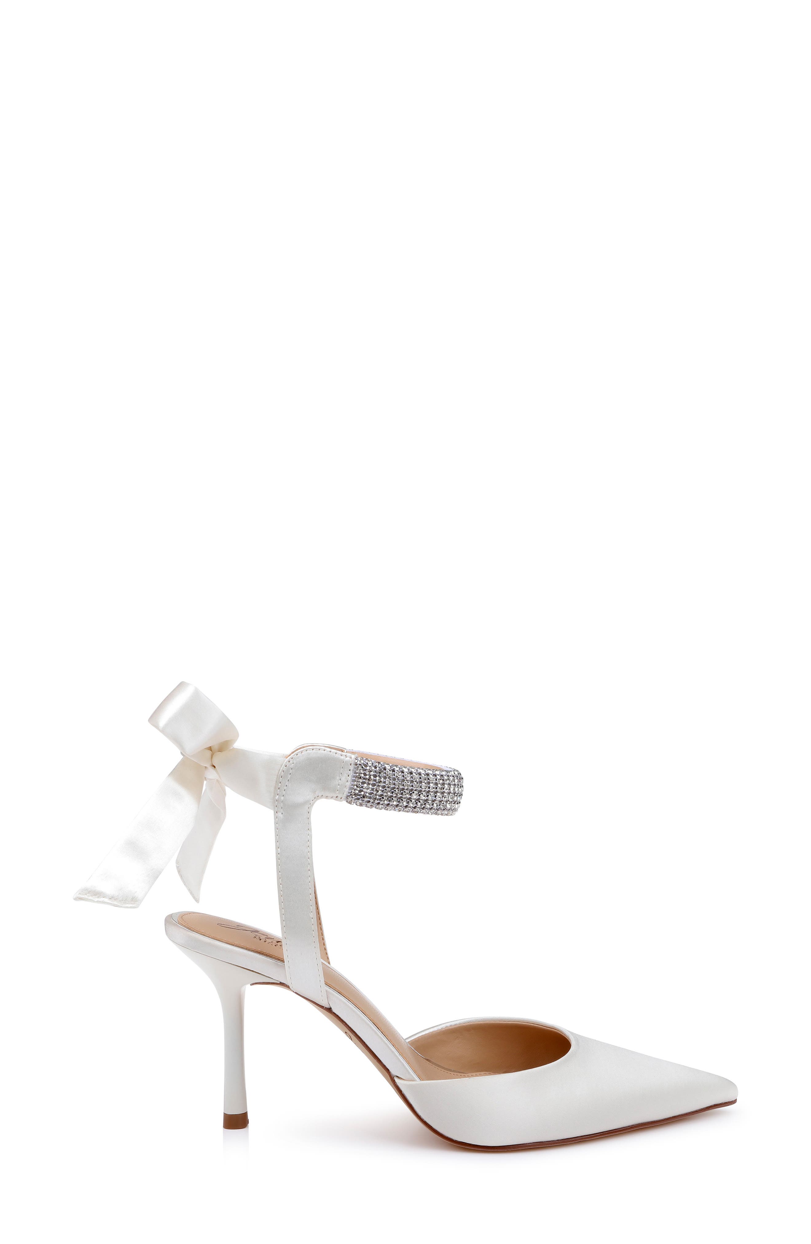 Billie Pointed Toe Pump, Alternate, color, IVORY SATIN